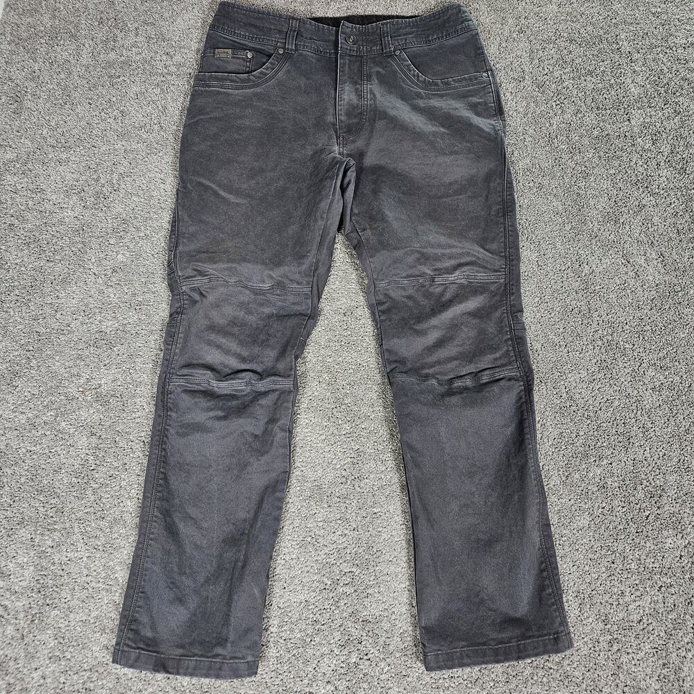 Kuhl Rebel Pants Men's 34X30 Gray Eurotwill Saddle Stitched Gorpcore Hiking Work